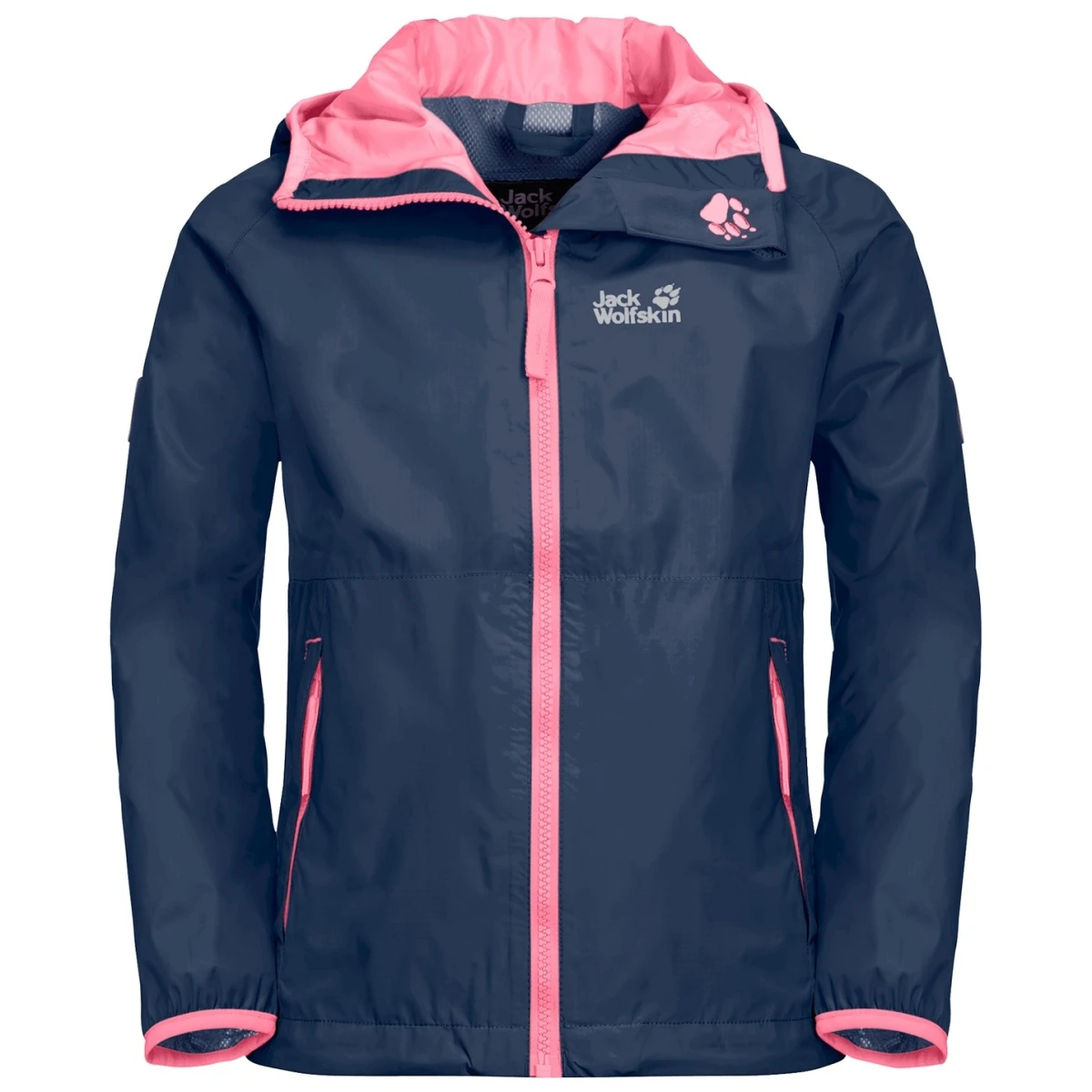 Jack Wolfskin Regenjacke Rainy (wind- Und Wasserdicht) Indigoblau/pink Jugendliche 3 Jack Wolfskin Regenjacke Rainy (wind- Und Wasserdicht) Indigoblau/pink Jugendliche