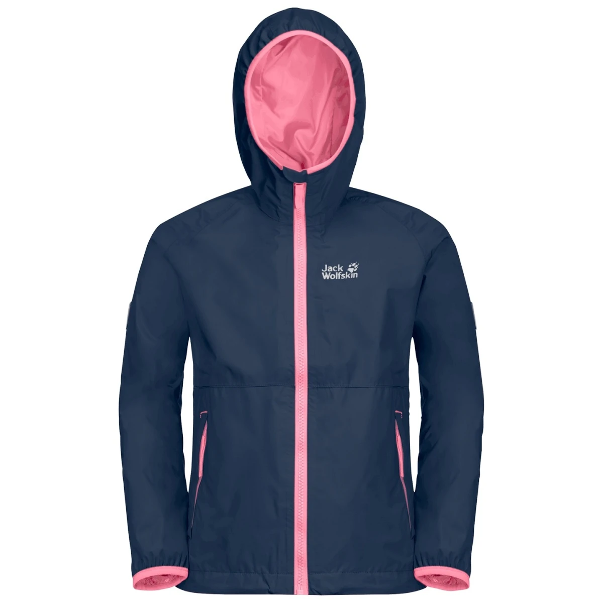 Jack Wolfskin Regenjacke Rainy (wind- Und Wasserdicht) Indigoblau/pink Jugendliche 5 Jack Wolfskin Regenjacke Rainy (wind- Und Wasserdicht) Indigoblau/pink Jugendliche – Bild 3