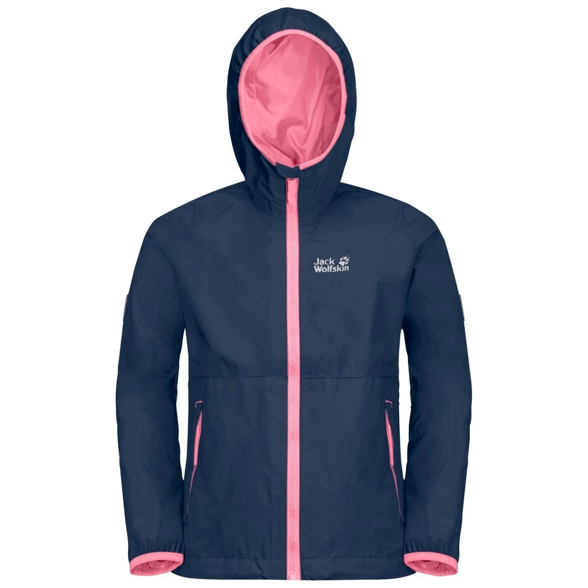 Jack Wolfskin Regenjacke Rainy (wind- Und Wasserdicht) Indigoblau/pink Kinder 5 Jack Wolfskin Regenjacke Rainy (wind- Und Wasserdicht) Indigoblau/pink Kinder – Bild 3
