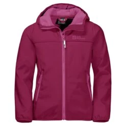 Jack Wolfskin Softshelljacke Fourwinds (wind-& Wasserabweisend) Rubinrot Kinder/Jugendliche