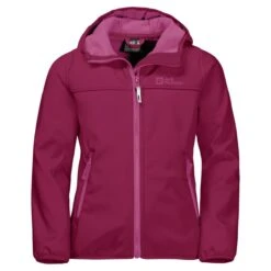 Jack Wolfskin Softshelljacke Fourwinds (wind-& Wasserabweisend) Rubinrot Kinder