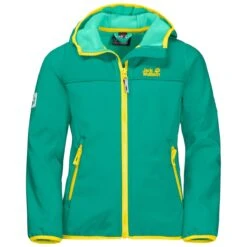 Jack Wolfskin Softshelljacke Fourwinds (wind-& Wasserabweisend) Mintgrün Kinder/Jugendliche