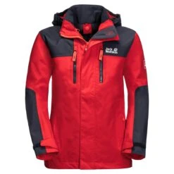 Jack Wolfskin Winterjacke Jasper (wind- Und Wasserdicht) Rot Kids