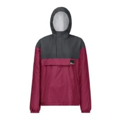 Jack Wolfskin Winterjacke Windbreaker Spirit Ins Smock (winddicht, Wasserabweisend, Gefüttert) Rubinrot Kinder (164-176)