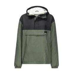 Jack Wolfskin Winterjacke Windbreaker Spirit Ins Smock (winddicht, Wasserabweisend, Gefüttert) Grün Kinder