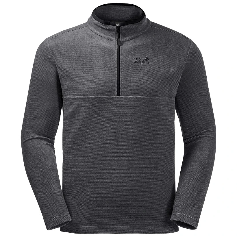 Jack Wolfskin Fleecepullover Arco Half-Zip Schwarz Herren 4 Jack Wolfskin Fleecepullover Arco Half-Zip Schwarz Herren – Bild 2