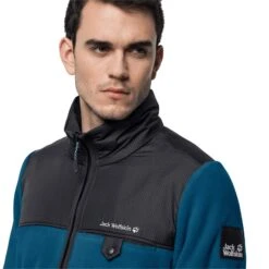 Jack Wolfskin Fleecejacke DNA Grizzly - Winddichter, Wattierter Schulterbereich - Kobaltblau Herren -Jack Wolfskin Jack Wolfskin 1709981 1350 dna grizzly m204 820x820 1