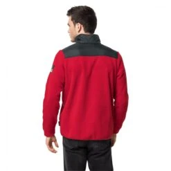 Jack Wolfskin Fleecejacke DNA Grizzly - Winddichter, Wattierter Schulterbereich - Rot Herren -Jack Wolfskin Jack Wolfskin 1709981 2102 dna grizzly m205 1200x1200 1