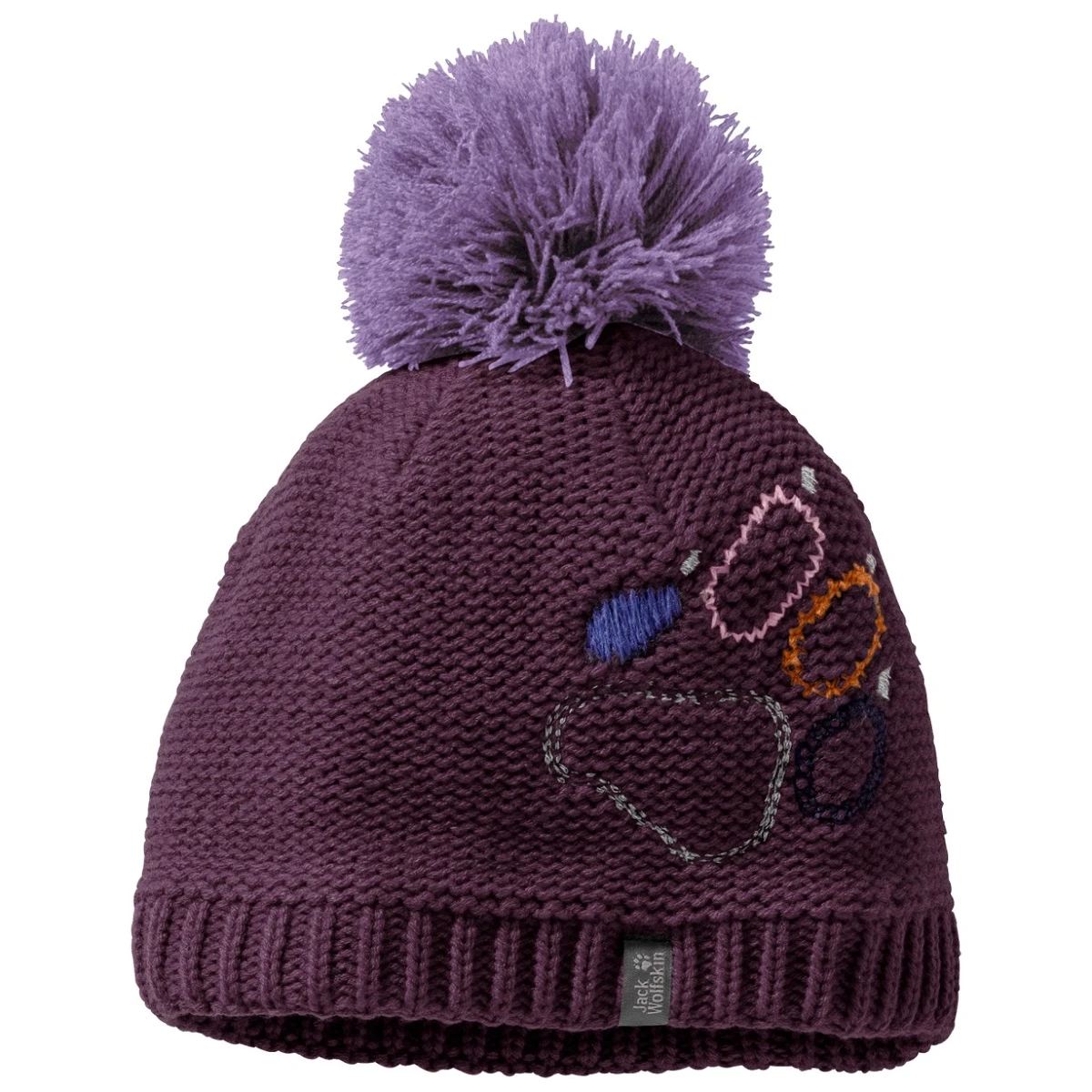 Jack Wolfskin Mütze (Bommel) Paw Knit Violett Kinder 3 Jack Wolfskin Mütze (Bommel) Paw Knit Violett Kinder