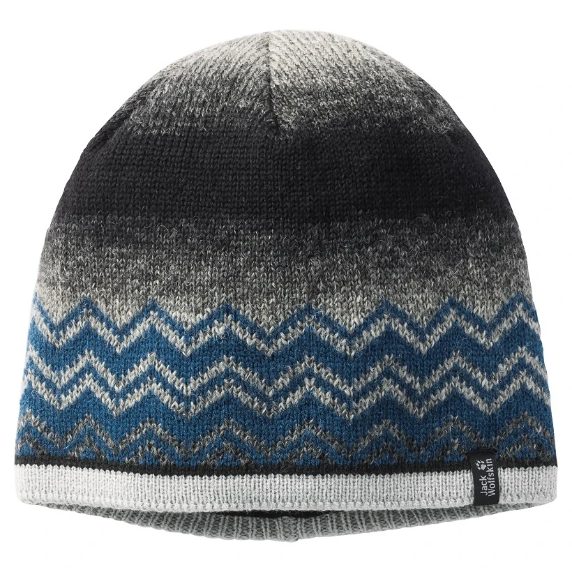 Jack Wolfskin Strickmütze (Beanie) Nordic Shadwo Cap Mit Fleece-Lining Blau/grau Herren 4 Jack Wolfskin Strickmütze (Beanie) Nordic Shadwo Cap Mit Fleece-Lining Blau/grau Herren – Bild 2
