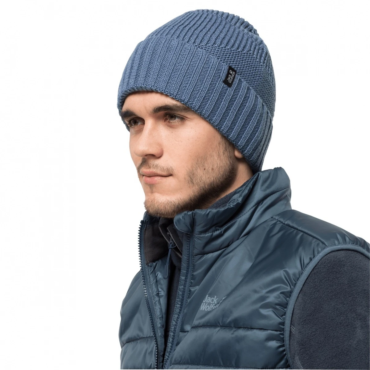 Jack Wolfskin Strickmütze (Beanie) Woods Cap Mit Thermofutter Aus Mikrofleece Frostblau Herren 3 Jack Wolfskin Strickmütze (Beanie) Woods Cap Mit Thermofutter Aus Mikrofleece Frostblau Herren