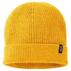 Jack Wolfskin Strickmütze (Beanie) Every Day Outdoors Cap Gelb
