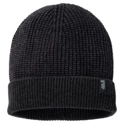 Jack Wolfskin Strickmütze (Beanie) Every Day Outdoors Cap Schwarz