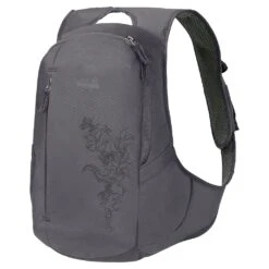 Jack Wolfskin Tagesrucksack Ancona (für Frauen, Breite Gurte, 14 Liter) Asphaltgrau
