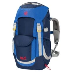 Jack Wolfskin Alltag-Wanderrucksack Kids Explorer (herausnehmbare Sitzmatte) Kinder Indigoblau 20 Liter