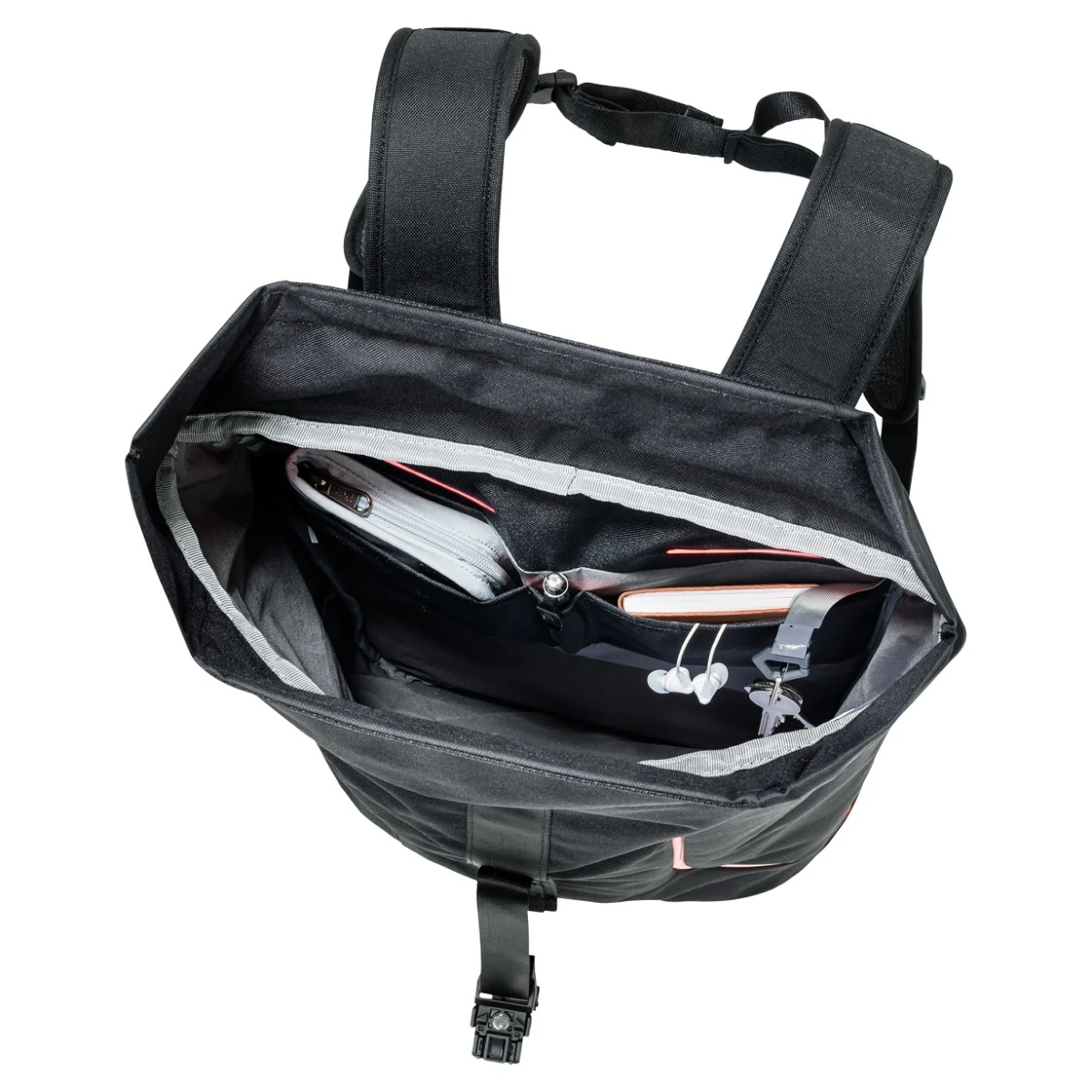 Jack Wolfskin Fahrradrucksack Allspark (sportlicher Kurierrucksack Mit LED-Beleuchtung) Schwarz 20 Liter 8 Jack Wolfskin Fahrradrucksack Allspark (sportlicher Kurierrucksack Mit LED-Beleuchtung) Schwarz 20 Liter – Bild 6