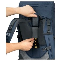 Jack Wolfskin Trekkingrucksack Highland Trail (für Mehrtagestouren) Weinrot 50+5 Liter Damen -Jack Wolfskin Jack Wolfskin 2010111 1383 Highland trail 50 Rucksack204 1024x1024 1