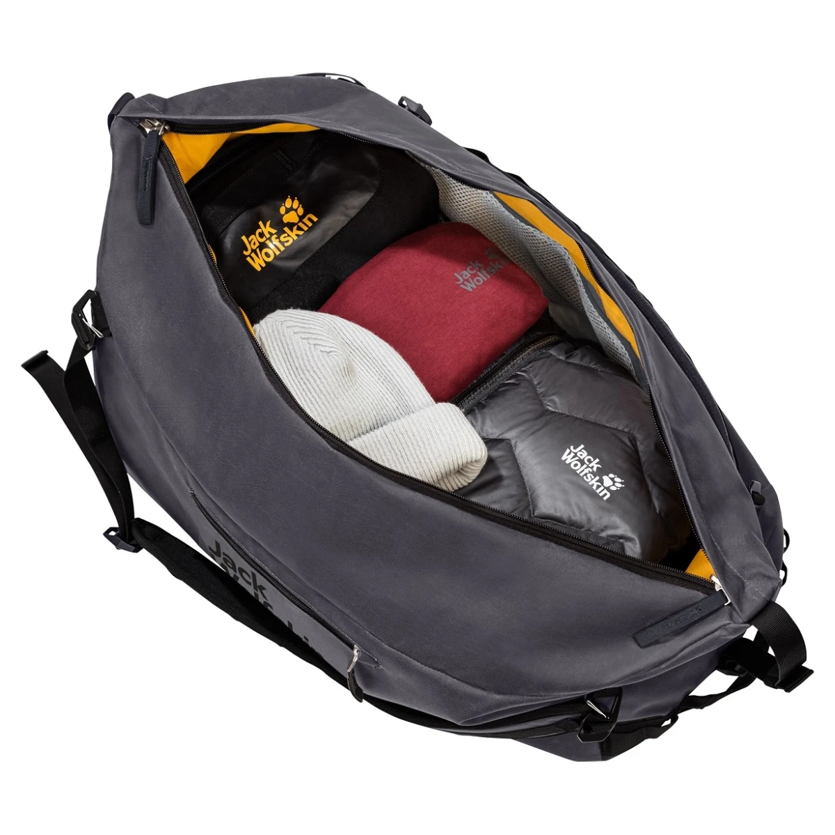 Jack Wolfskin Sport- Und Reiserucksack Traveltopia Duffle (für Reisen Und Alltag, Robust) Phantomgrau 45 Liter 7 Jack Wolfskin Sport- Und Reiserucksack Traveltopia Duffle (für Reisen Und Alltag, Robust) Phantomgrau 45 Liter – Bild 5