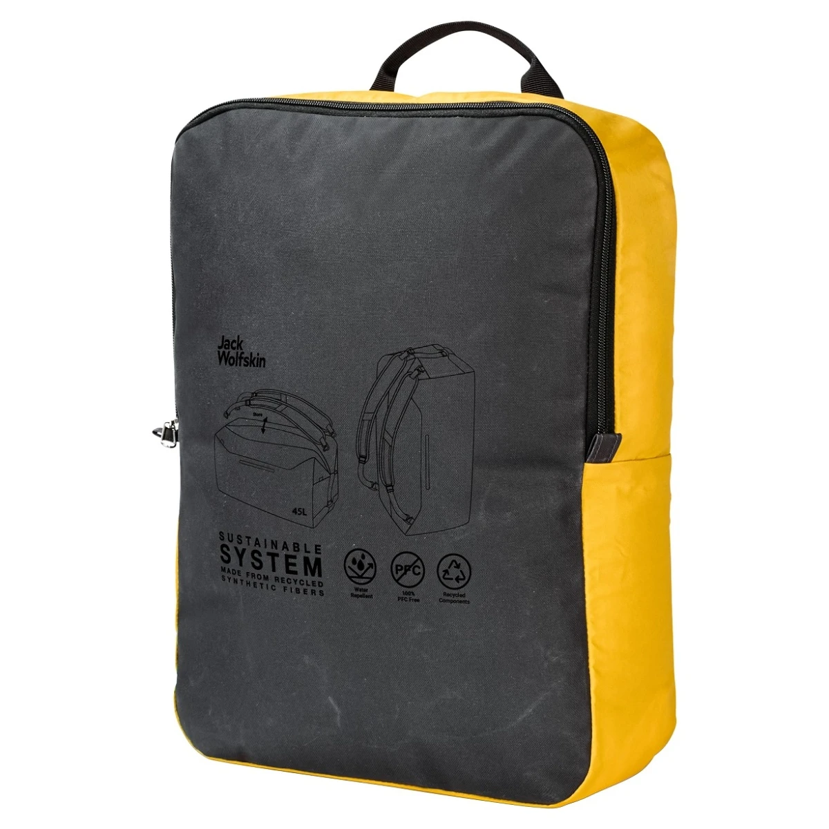 Jack Wolfskin Sport- Und Reiserucksack Traveltopia Duffle (für Reisen Und Alltag, Robust) Phantomgrau 45 Liter 8 Jack Wolfskin Sport- Und Reiserucksack Traveltopia Duffle (für Reisen Und Alltag, Robust) Phantomgrau 45 Liter – Bild 6