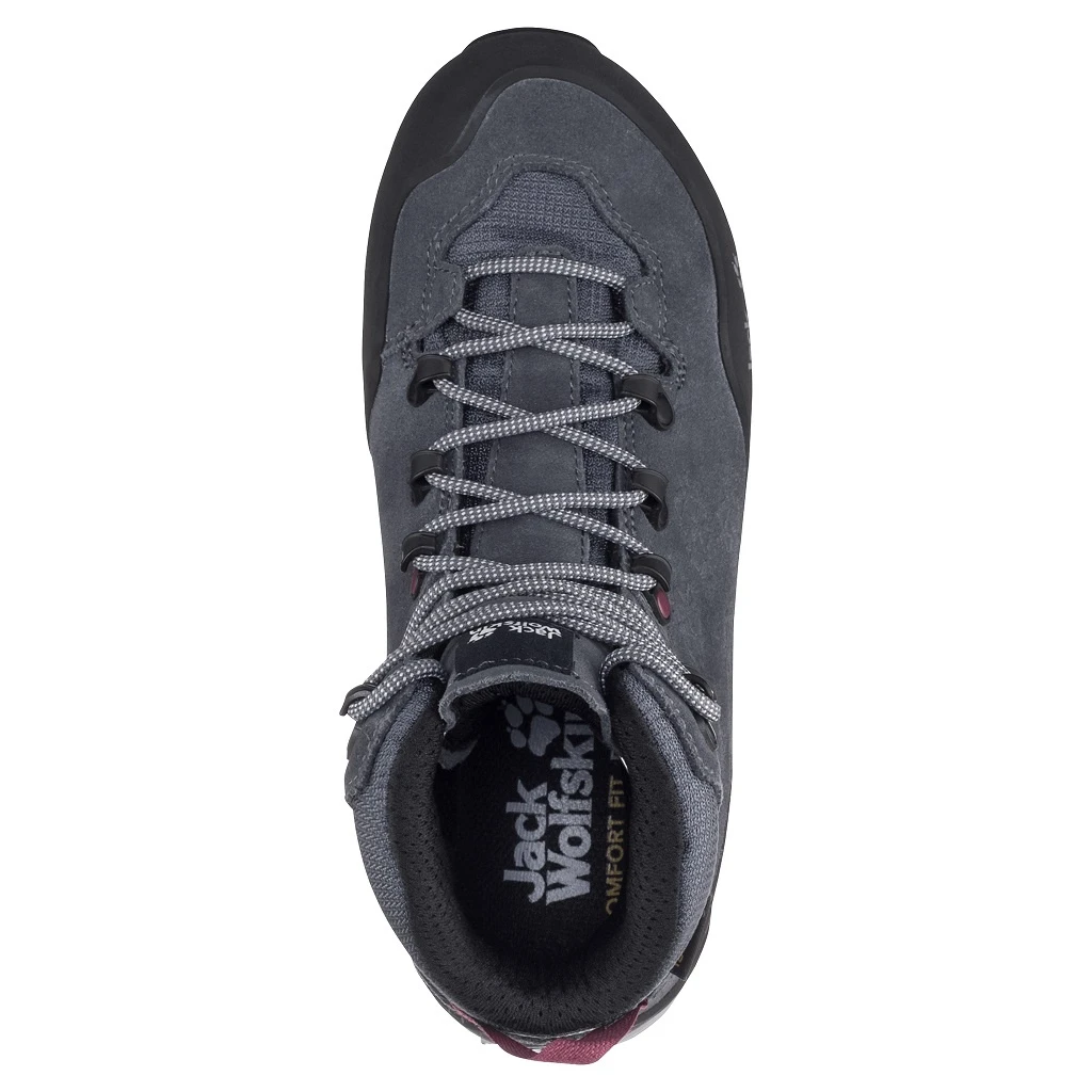 Jack Wolfskin Trekkingschuhe Wilderness XT Mid Texapore (wasserdicht) Ebonygrau Damen 4 Jack Wolfskin Trekkingschuhe Wilderness XT Mid Texapore (wasserdicht) Ebonygrau Damen – Bild 2