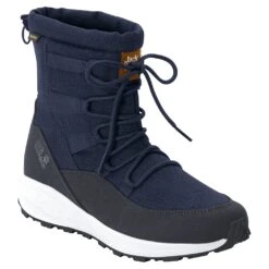 Jack Wolfskin Winterstiefel Nevada Mid Texapore - Fleecefutter, Leicht, Mittelhoch - Dunkelblau Damen