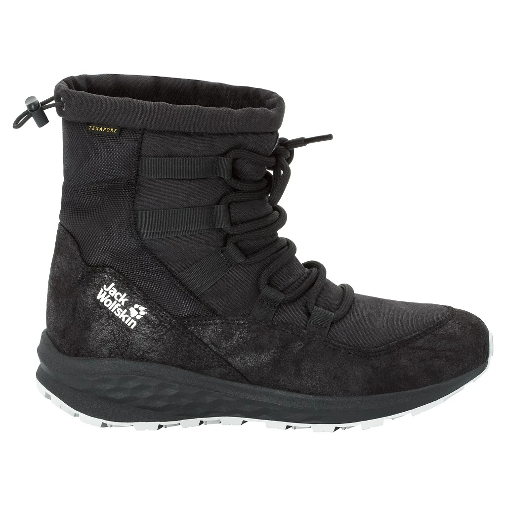 Jack Wolfskin Winterschuhe Nevada Mid Texapore (Fleecefutter, Leicht) Schwarz Damen 4 Jack Wolfskin Winterschuhe Nevada Mid Texapore (Fleecefutter, Leicht) Schwarz Damen – Bild 2