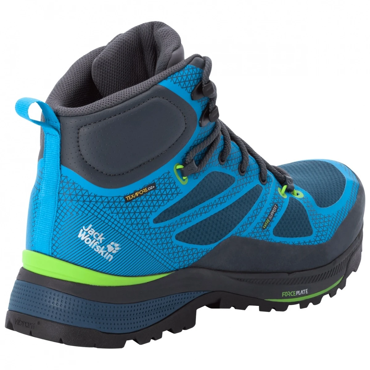 Jack Wolfskin Wanderschuhe Force Striker Texapore MID Blau Herren 7 Jack Wolfskin Wanderschuhe Force Striker Texapore MID Blau Herren – Bild 5