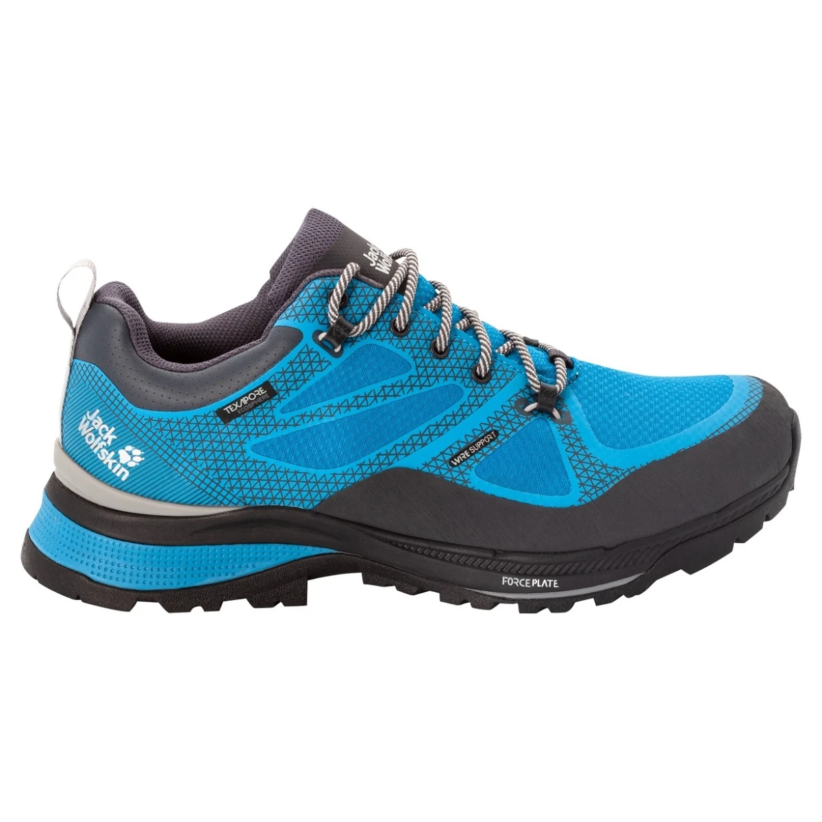 Jack Wolfskin Wanderschuhe Force Striker Texapore Low Wasserdicht Blau/lime Herren 8 Jack Wolfskin Wanderschuhe Force Striker Texapore Low Wasserdicht Blau/lime Herren – Bild 6