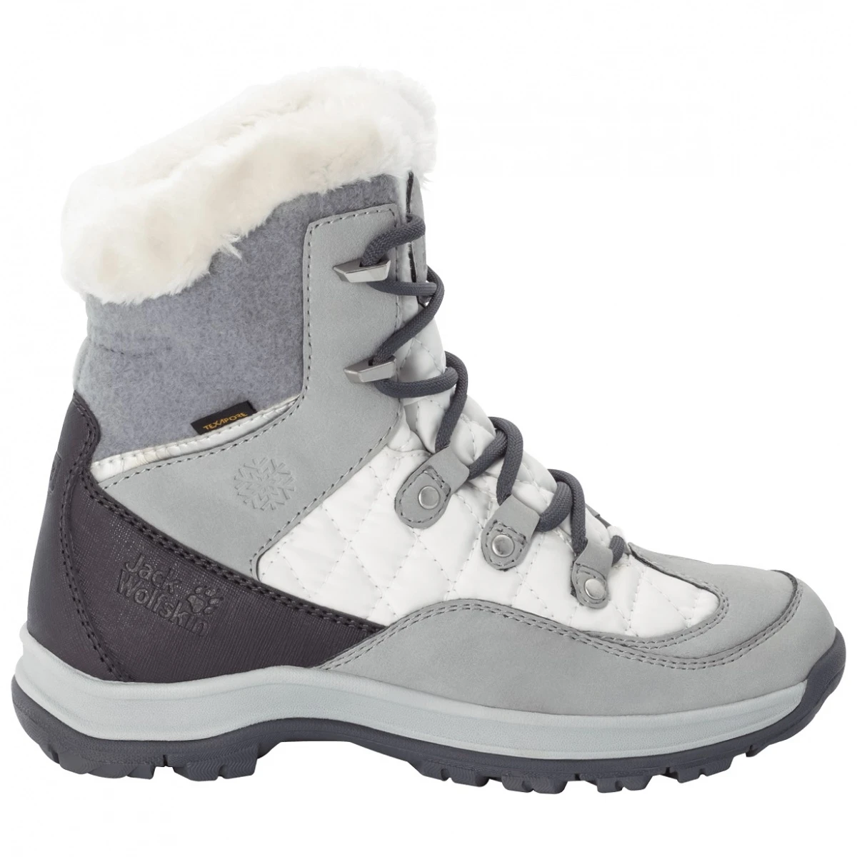 Jack Wolfskin Winterstiefel Aspen Mid Texapore (wasserdicht) Weiss/grau Damen 5 Jack Wolfskin Winterstiefel Aspen Mid Texapore (wasserdicht) Weiss/grau Damen – Bild 3
