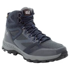 Jack Wolfskin Wanderschuhe Downhill Mid Texapore (wasserdicht) Dunkelblau Herren