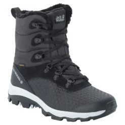 Jack Wolfskin Winterstiefel Snowcrawler High Texapore (wasserdicht) Phantomschwarz Damen