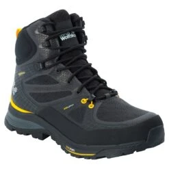 Jack Wolfskin Wanderschuhe Force Trekker Texapore MID Schwarz/gelb Herren