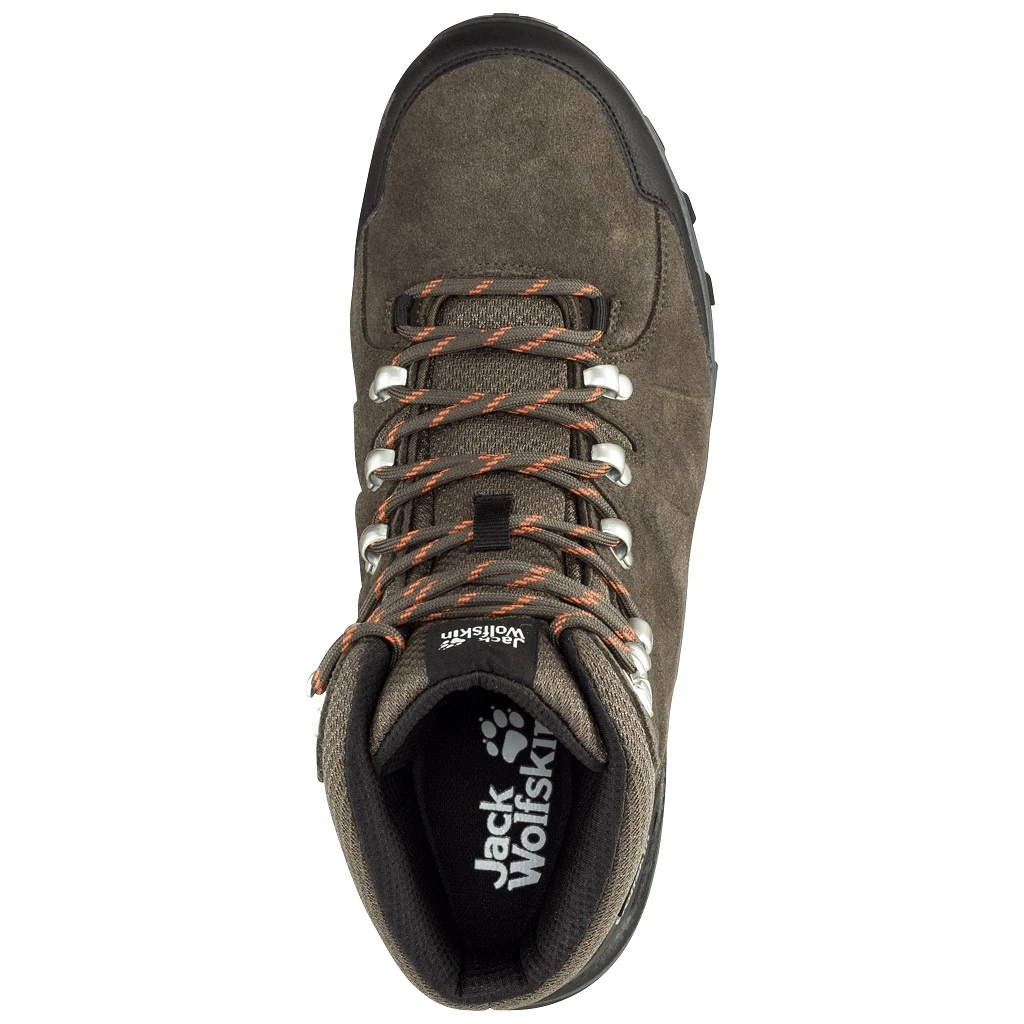 Jack Wolfskin Wanderschuhe Refugio Mid Texapore (Veloursleder, Wasserdicht) Khakibraun/phantomgrau Herren 4 Jack Wolfskin Wanderschuhe Refugio Mid Texapore (Veloursleder, Wasserdicht) Khakibraun/phantomgrau Herren – Bild 2