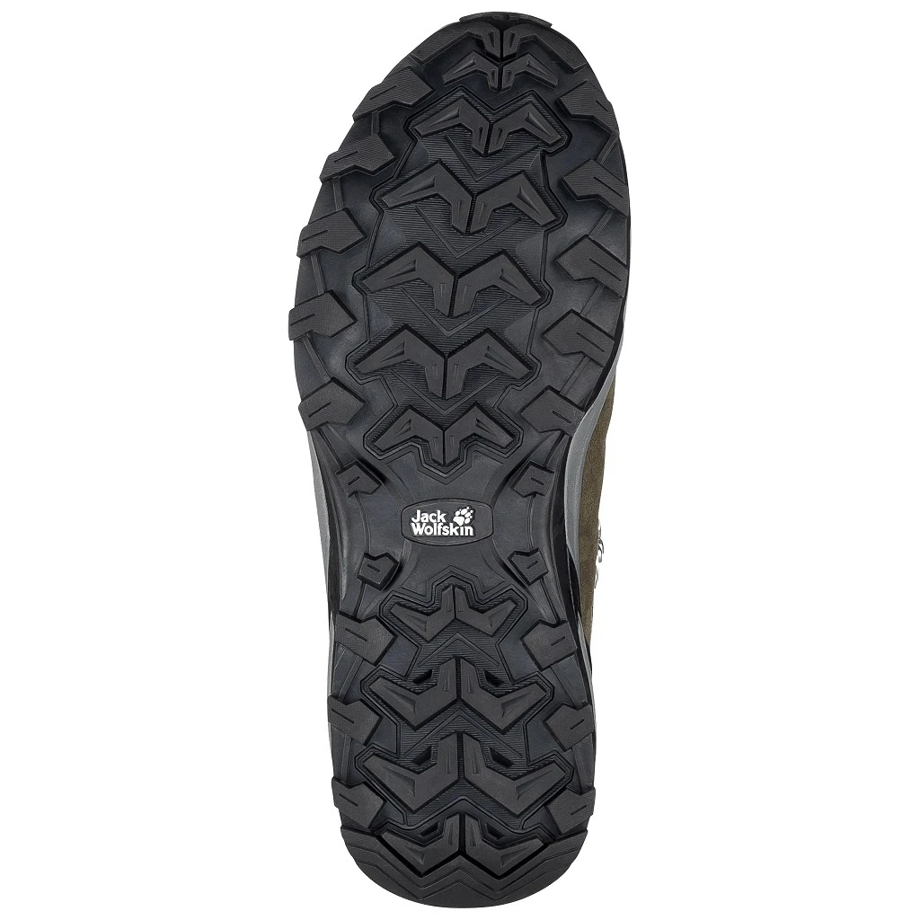 Jack Wolfskin Wanderschuhe Refugio Mid Texapore (Veloursleder, Wasserdicht) Khakibraun/phantomgrau Herren 5 Jack Wolfskin Wanderschuhe Refugio Mid Texapore (Veloursleder, Wasserdicht) Khakibraun/phantomgrau Herren – Bild 3