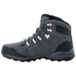 Jack Wolfskin Wanderschuhe Refugio Texapore MID - Veloursleder, Wasserdicht - Grau/schwarz Herren -Jack Wolfskin Jack Wolfskin 4049841 6129 refugio texapore mid203 1024x1024 1