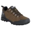 Jack Wolfskin Wanderschuhe Refugio Texapore Low (Veloursleder, Wasserdicht) Braun Herren