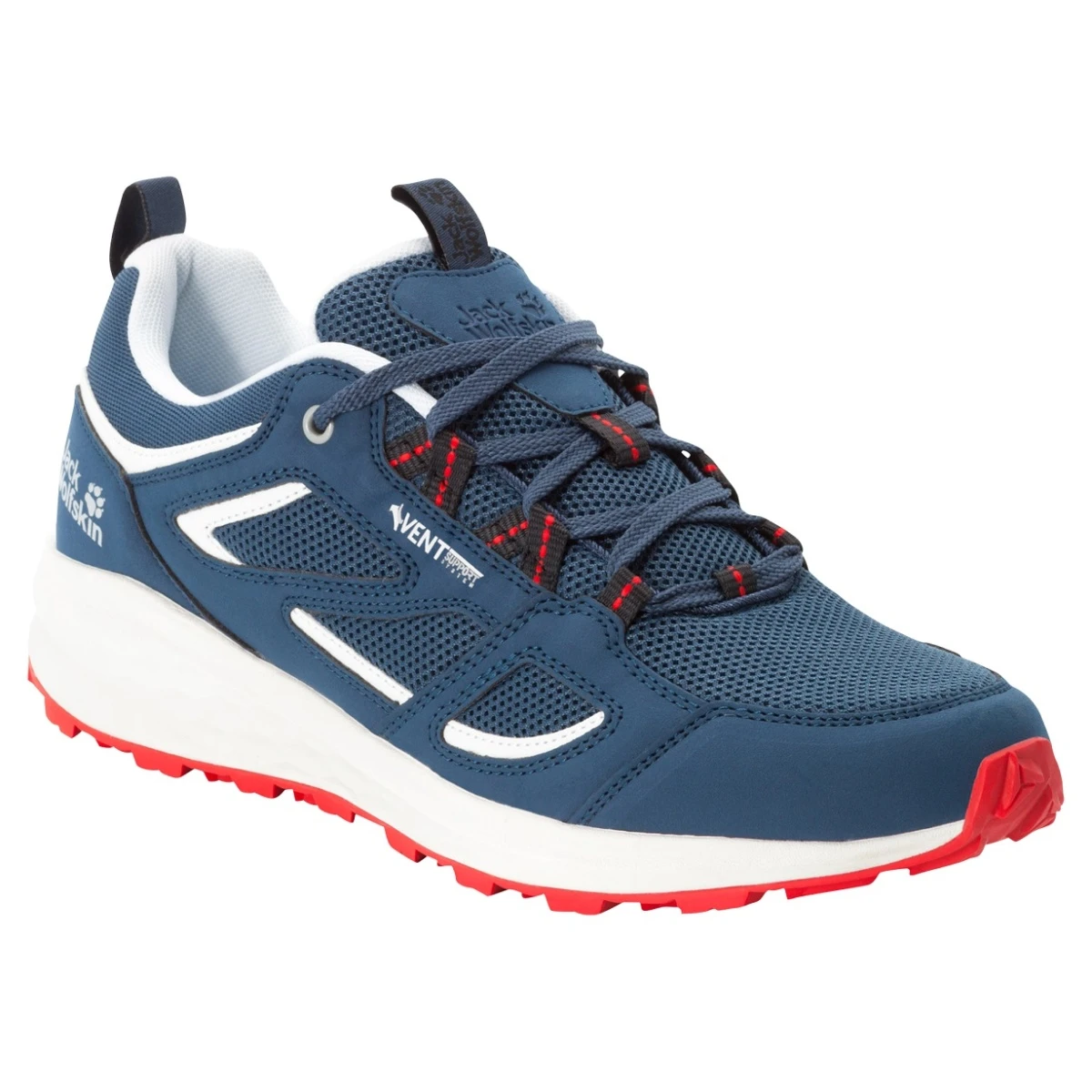 Jack Wolfskin Wanderschuh Vojo 3 Vent Low 2022 (multifunktionaler Wanderschuh, Leicht, Atmungsaktiv) Blau Herren 3 Jack Wolfskin Wanderschuh Vojo 3 Vent Low 2022 (multifunktionaler Wanderschuh, Leicht, Atmungsaktiv) Blau Herren