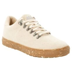 Jack Wolfskin Sneaker Ecostride 2 (nachhaltig, Mit Hanf Und Biobaumwolle) Natur Alltags-Travelschuhe Herren