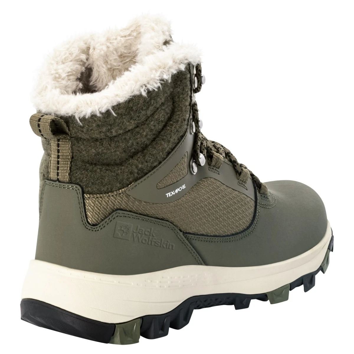 Jack Wolfskin Winterstiefel Everquest High Texapore (warm, Wasserdicht, PFC-Frei) Khakigrün Damen 6 Jack Wolfskin Winterstiefel Everquest High Texapore (warm, Wasserdicht, PFC-Frei) Khakigrün Damen – Bild 4