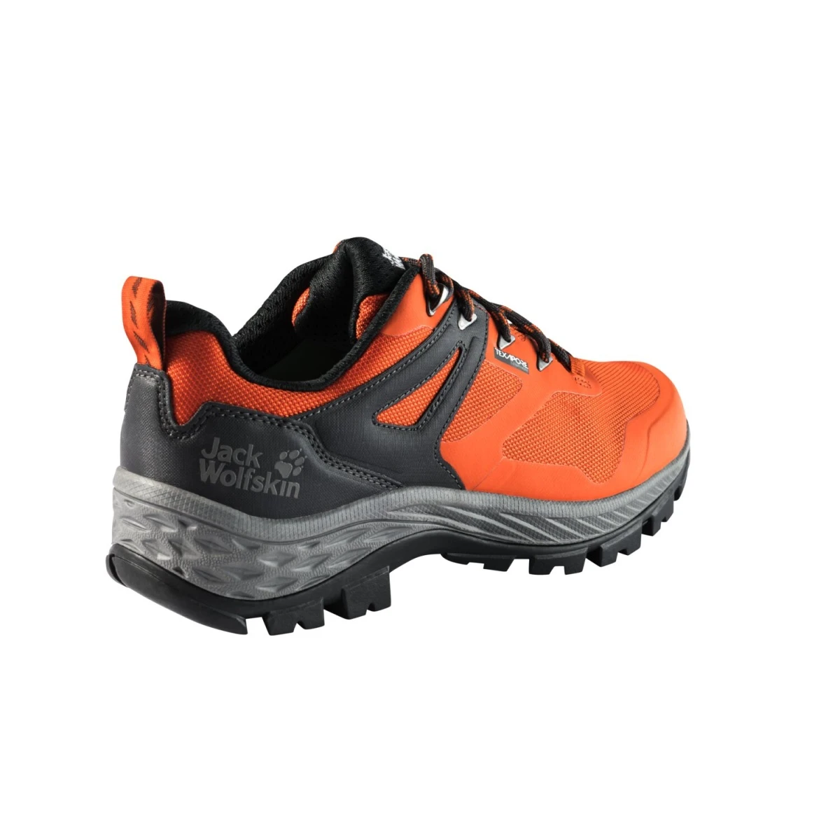 Jack Wolfskin Wanderschuhe Rebellion Guide Texapore Low (Trekking, Wasserdicht, 100% PFC-frei) Orange Herren 7 Jack Wolfskin Wanderschuhe Rebellion Guide Texapore Low (Trekking, Wasserdicht, 100% PFC-frei) Orange Herren – Bild 5