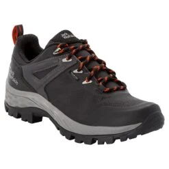 Jack Wolfskin Wanderschuhe Rebellion Guide Texapore Low (Trekking, Wasserdicht, 100% PFC-frei) Schwarz Herren