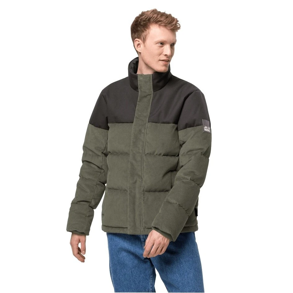 Jack Wolfskin Winter-Daunenjacke Nature Corduroy Mit Cord Olivegrün Herren 3 Jack Wolfskin Winter-Daunenjacke Nature Corduroy Mit Cord Olivegrün Herren