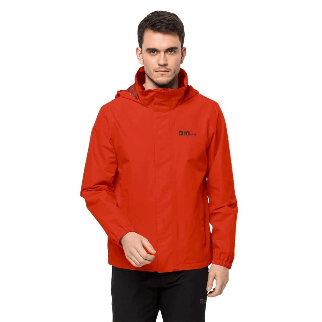Jack Wolfskin Regenjacke Stormy Point 2-Lagen (Wetterschutzjacke, Wasser-/ Winddicht, Atmungsaktiv) Orange/rot Herren 3 Jack Wolfskin Regenjacke Stormy Point 2-Lagen (Wetterschutzjacke, Wasser-/ Winddicht, Atmungsaktiv) Orange/rot Herren