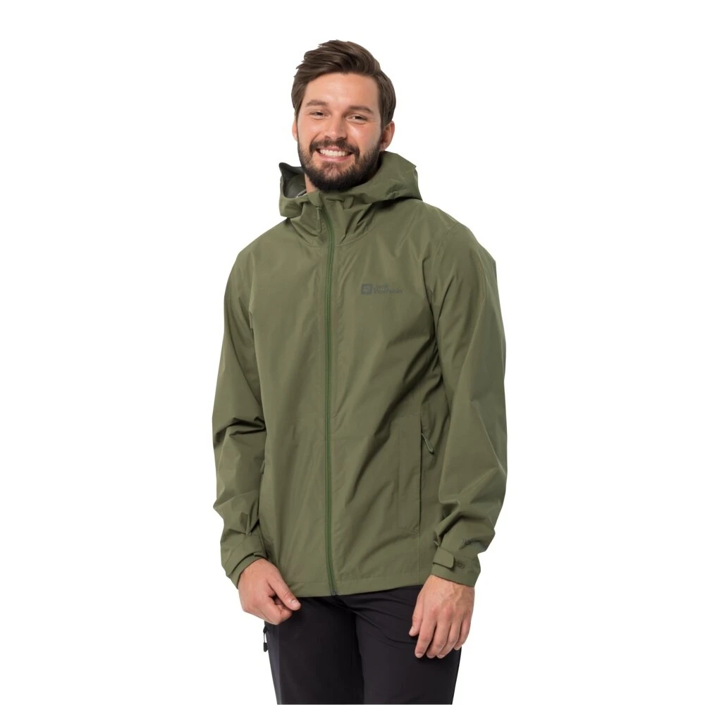 Jack Wolfskin Wanderjacke-/Regenjacke Elsberg 2.5L (sehr Atmungsaktiv, Wasserdicht, Winddicht) Waldgrün Herren 3 Jack Wolfskin Wanderjacke-/Regenjacke Elsberg 2.5L (sehr Atmungsaktiv, Wasserdicht, Winddicht) Waldgrün Herren