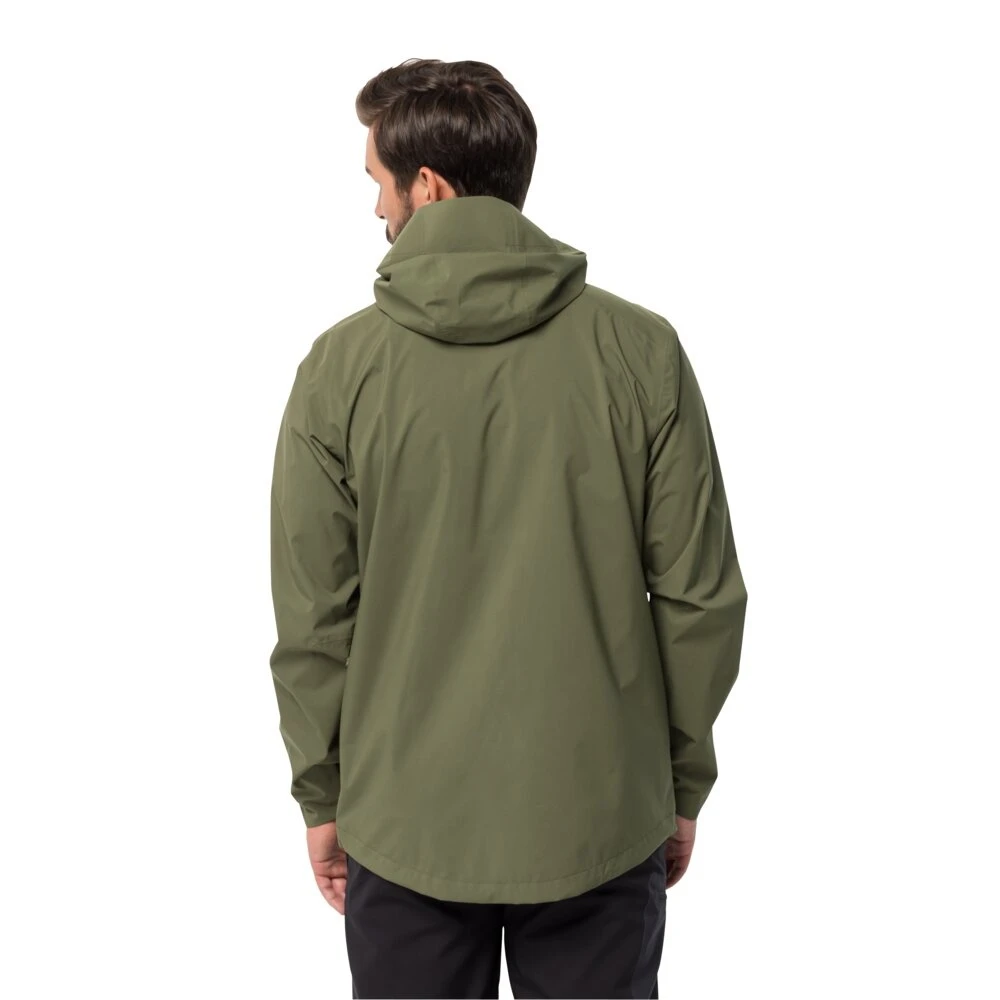 Jack Wolfskin Wanderjacke-/Regenjacke Elsberg 2.5L (sehr Atmungsaktiv, Wasserdicht, Winddicht) Waldgrün Herren 4 Jack Wolfskin Wanderjacke-/Regenjacke Elsberg 2.5L (sehr Atmungsaktiv, Wasserdicht, Winddicht) Waldgrün Herren – Bild 2