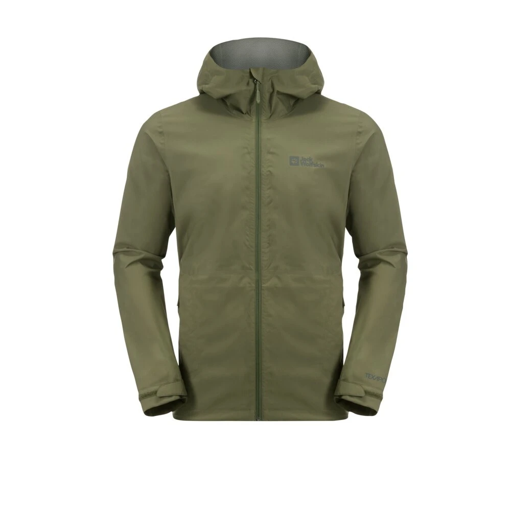 Jack Wolfskin Wanderjacke-/Regenjacke Elsberg 2.5L (sehr Atmungsaktiv, Wasserdicht, Winddicht) Waldgrün Herren 8 Jack Wolfskin Wanderjacke-/Regenjacke Elsberg 2.5L (sehr Atmungsaktiv, Wasserdicht, Winddicht) Waldgrün Herren – Bild 6