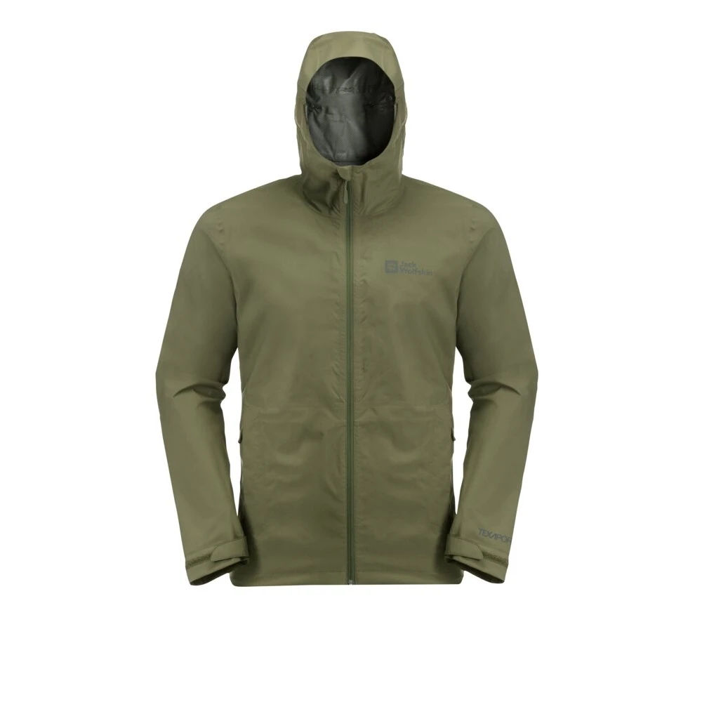 Jack Wolfskin Wanderjacke-/Regenjacke Elsberg 2.5L (sehr Atmungsaktiv, Wasserdicht, Winddicht) Waldgrün Herren 9 Jack Wolfskin Wanderjacke-/Regenjacke Elsberg 2.5L (sehr Atmungsaktiv, Wasserdicht, Winddicht) Waldgrün Herren – Bild 7