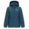 Jack Wolfskin Regenjacke Flaze Texapore (winddicht, Wasserdicht Und Leicht) Darkblau Kinder