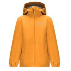 Jack Wolfskin Regenjacke Flaze Texapore (winddicht, Wasserdicht Und Leicht) Orange Kinder