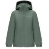 Jack Wolfskin Regenjacke Flaze Texapore (winddicht, Wasserdicht Und Leicht) Hedgegrün Kinder